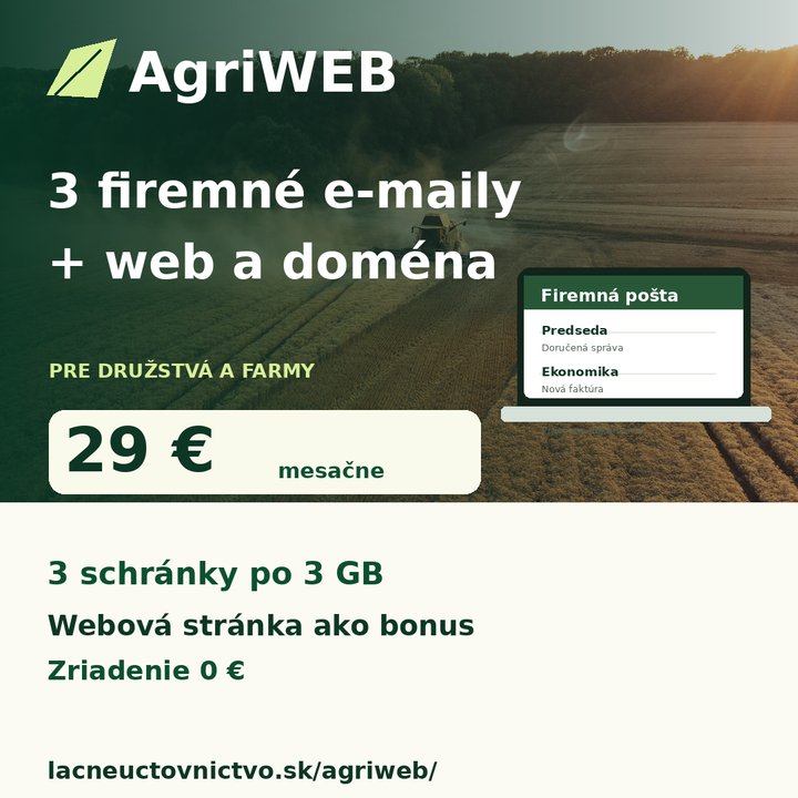 Náhľad štvorcovej reklamy AgriWEB